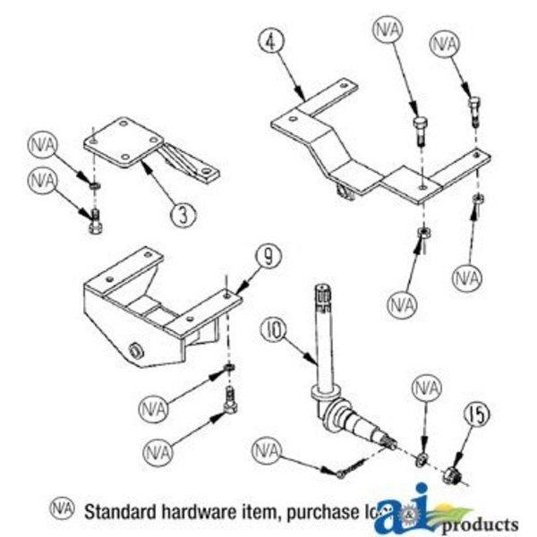 A & I Products Rear Saddle Assembly 18" x10.5" x4" A-2201